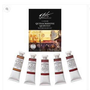 NEW M Graham Quinacridone Watercolor Set of 5 Paints- 15 ml tubes